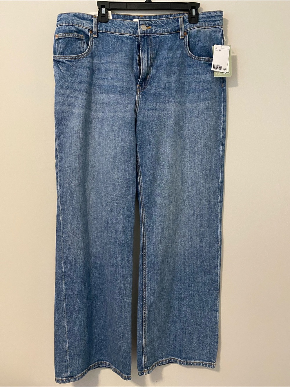 H&M Light Blue Wide-Leg Jeans